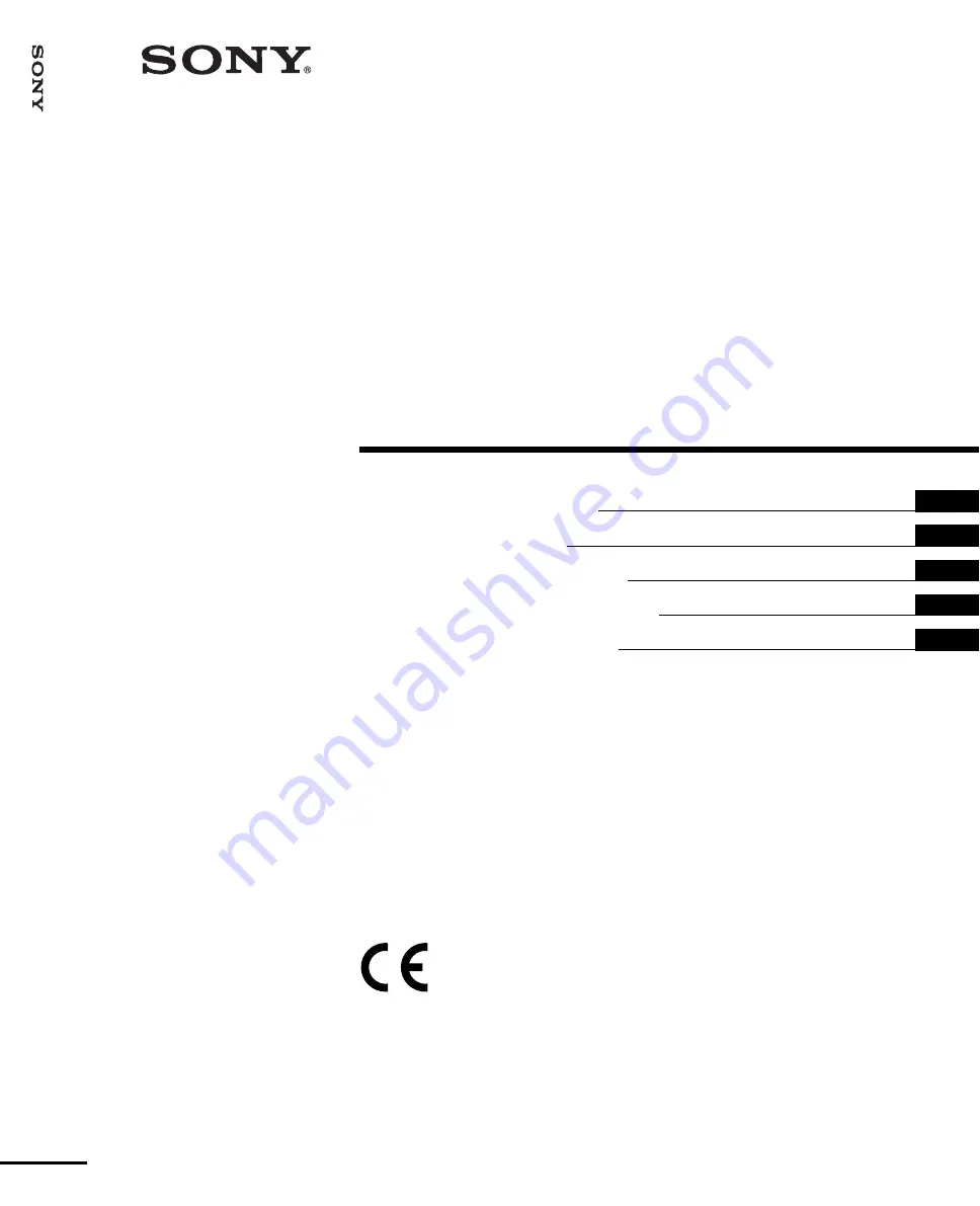 Sony UP-20 Instructions For Use Manual Download Page 1