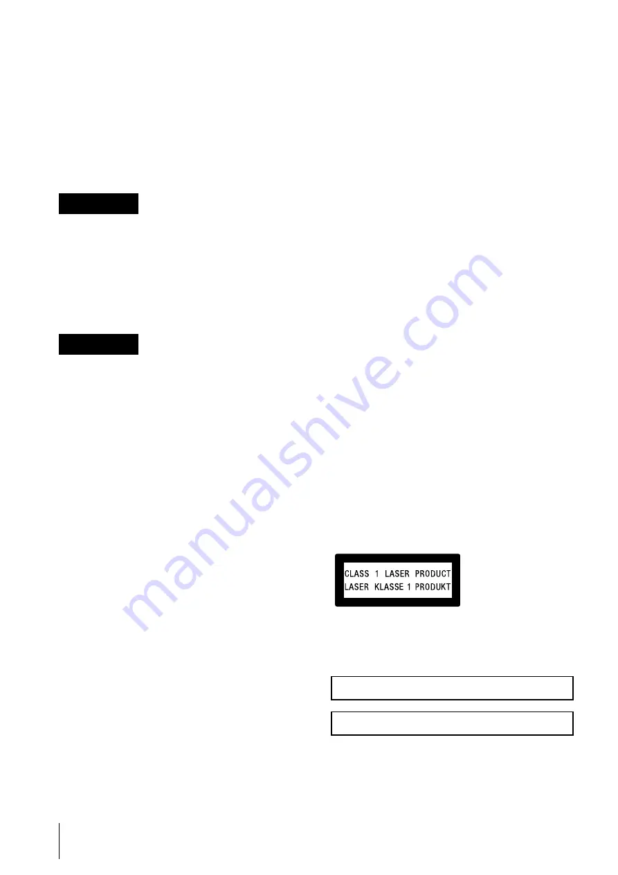 Sony UPA-PC105 Operating Instructions Manual Download Page 2