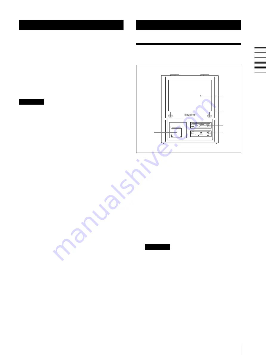 Sony UPA-PC500 Operating Instructions Manual Download Page 23