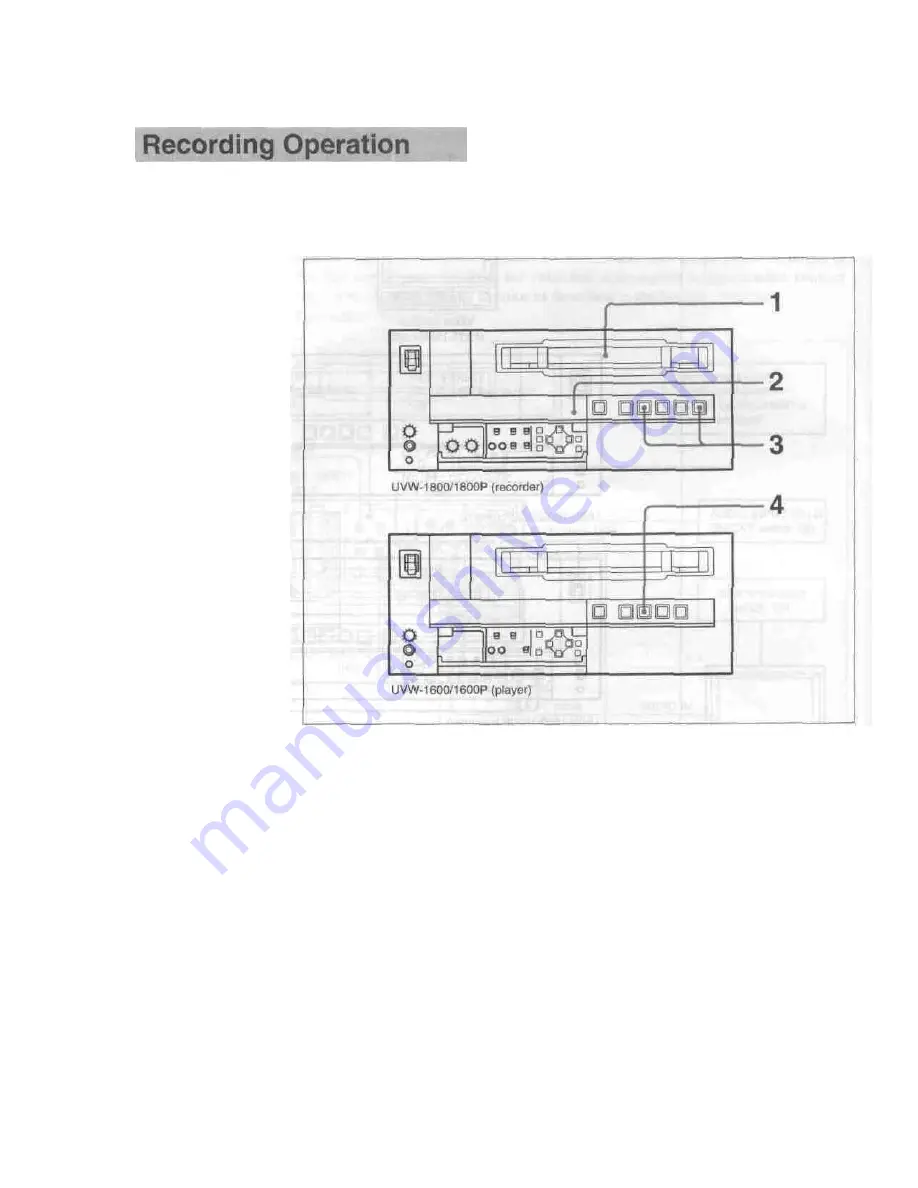 Sony UVW-1800 Operating Instructions Manual Download Page 26