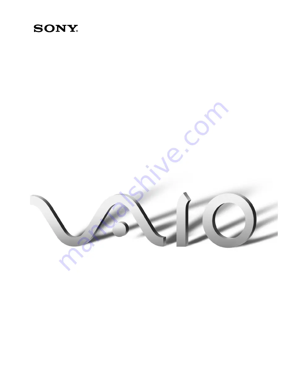 Sony VAIO PCG-838 User Manual Download Page 1