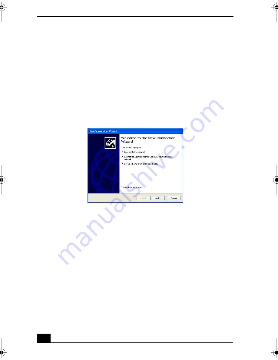 Sony VAIO PCG-FR100 Series Quick Start Manual Download Page 34