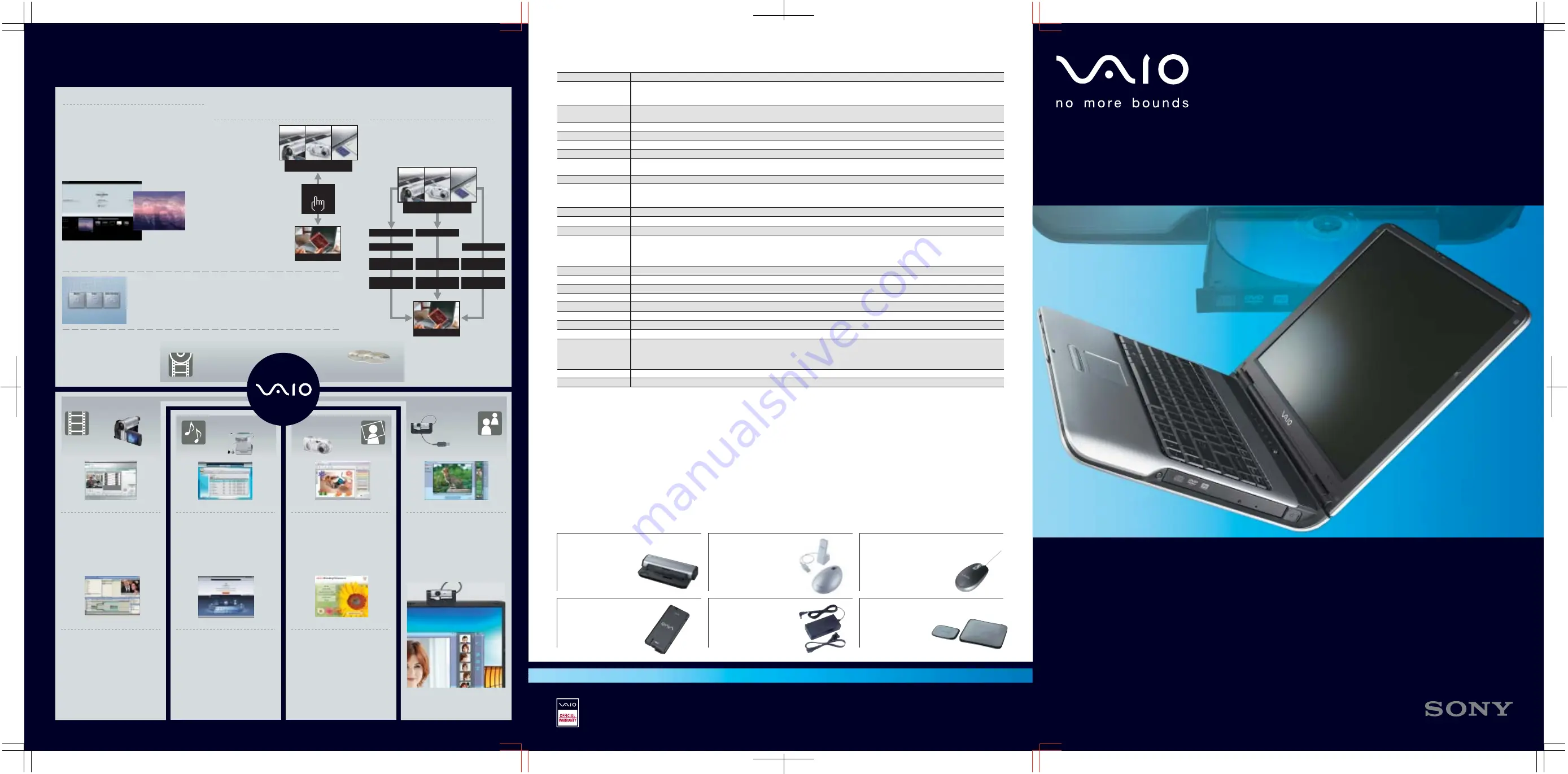 Sony Vaio VGN-A17GP Brochure & Specs Download Page 1