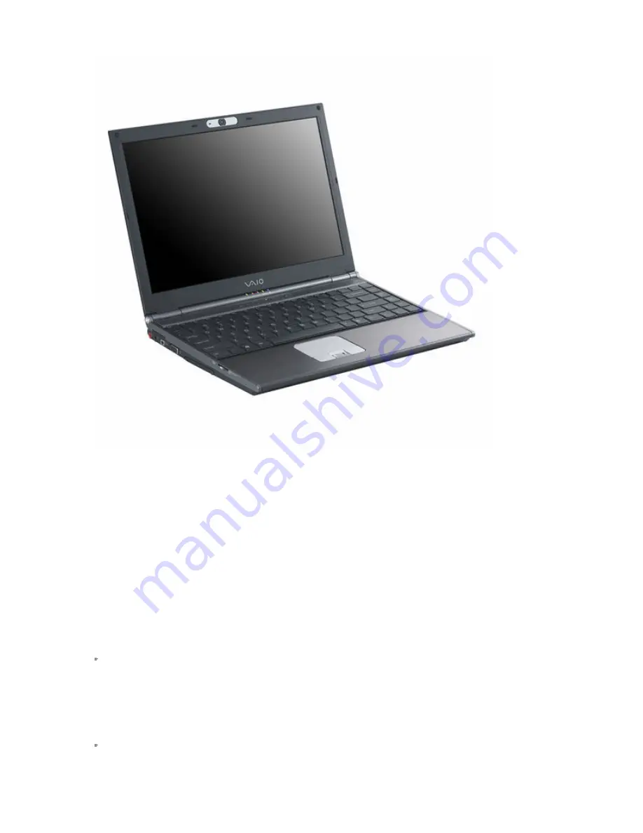 Sony VAIO VGN-SZ28GP Specification Sheet Download Page 1