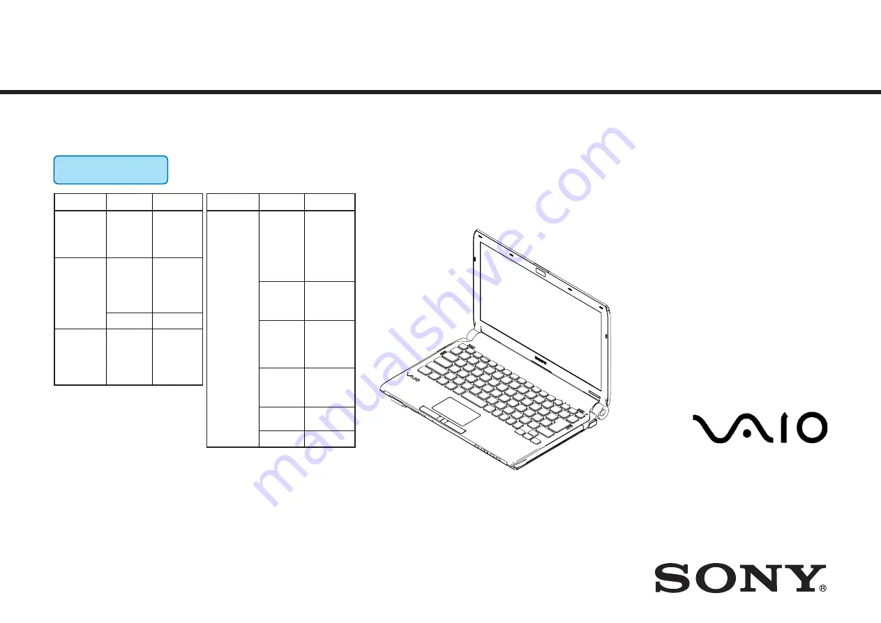 Sony VAIO VGN-TT250N/B Service Manual Download Page 1