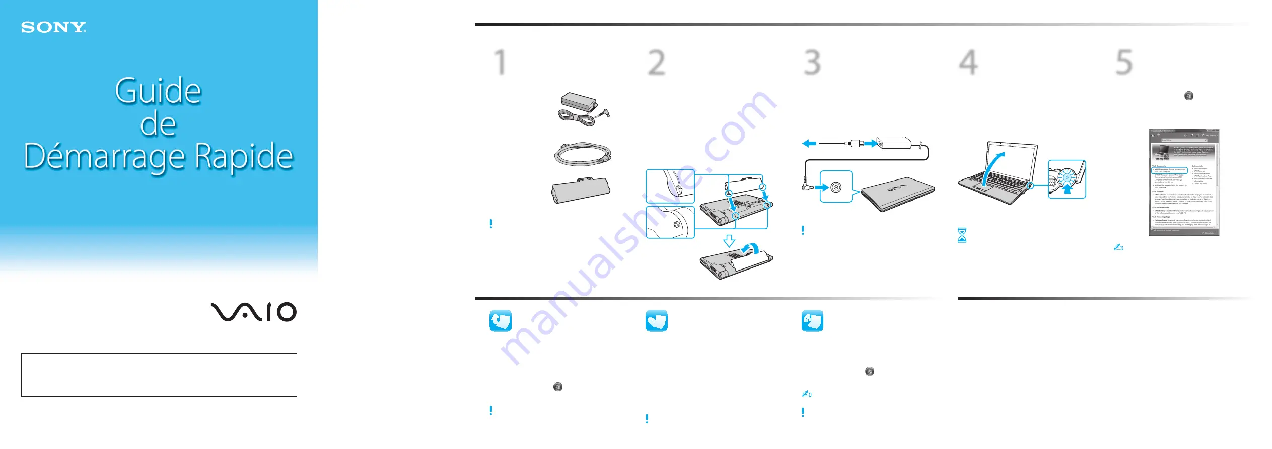 Sony VAIO VGN-Z Quick Start Manual Download Page 2