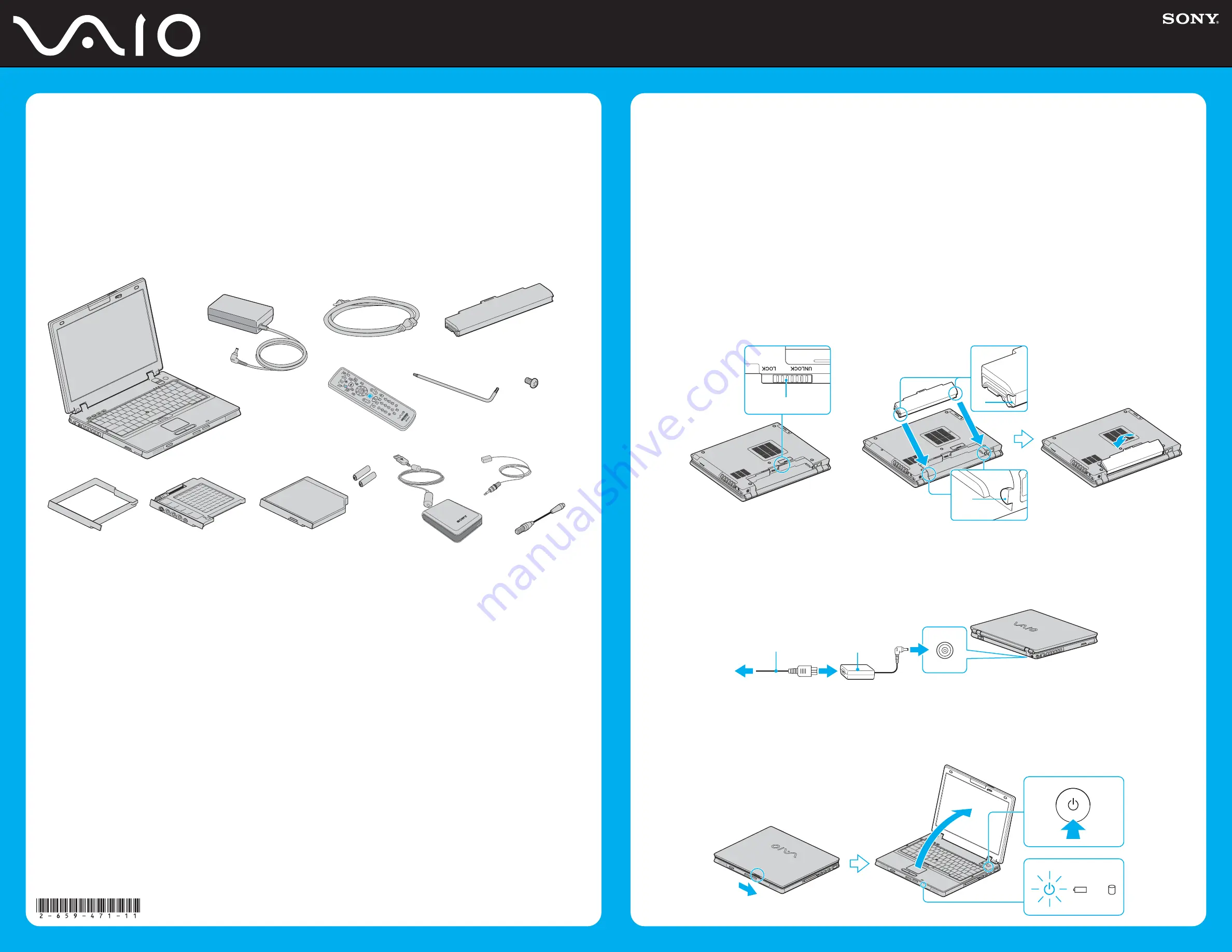 Sony VGN-AX570G - VAIO - Pentium M 1.86 GHz Supplementary Manual Download Page 1