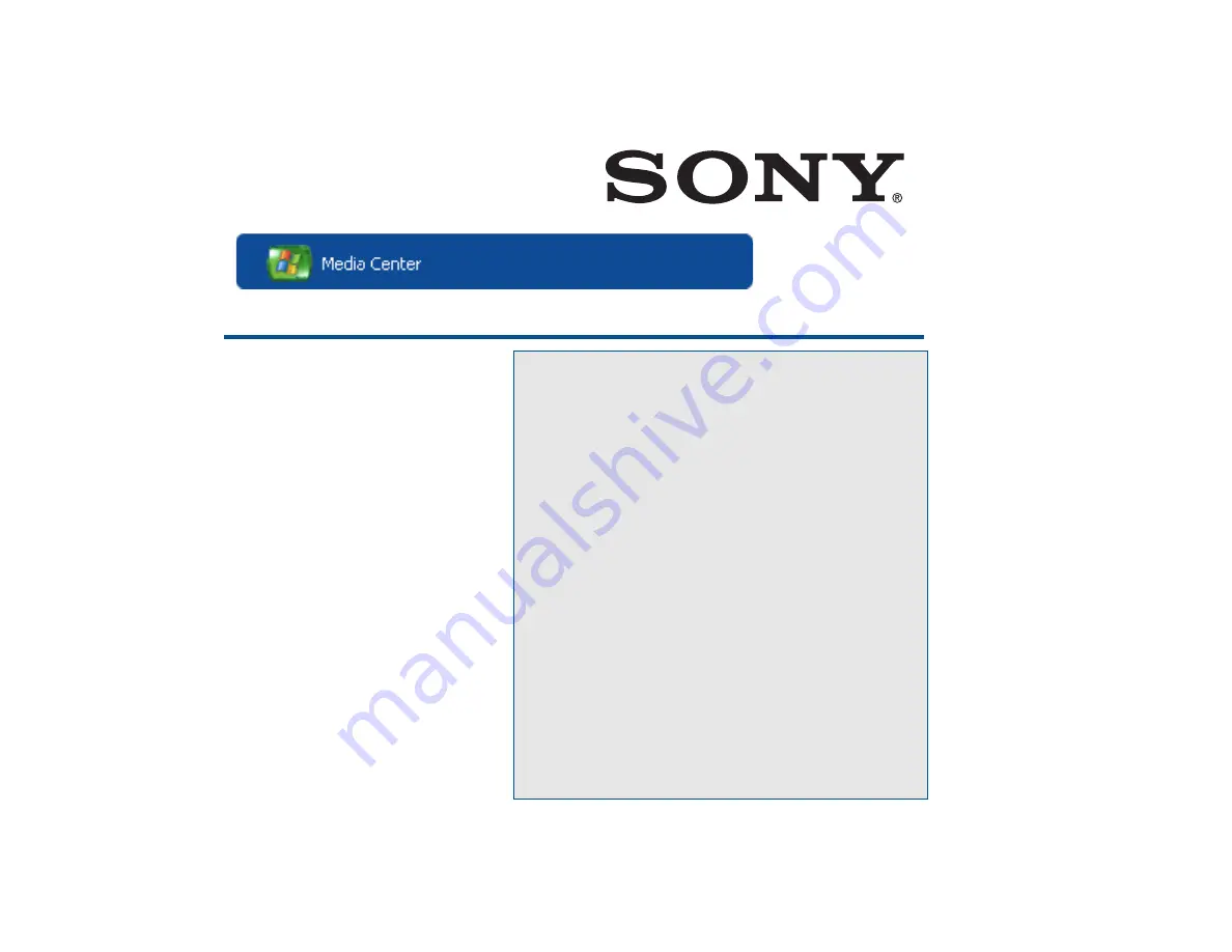 Sony VGP-XL1B2 - Vaio Digital Living System Media Changer User Manual Download Page 22