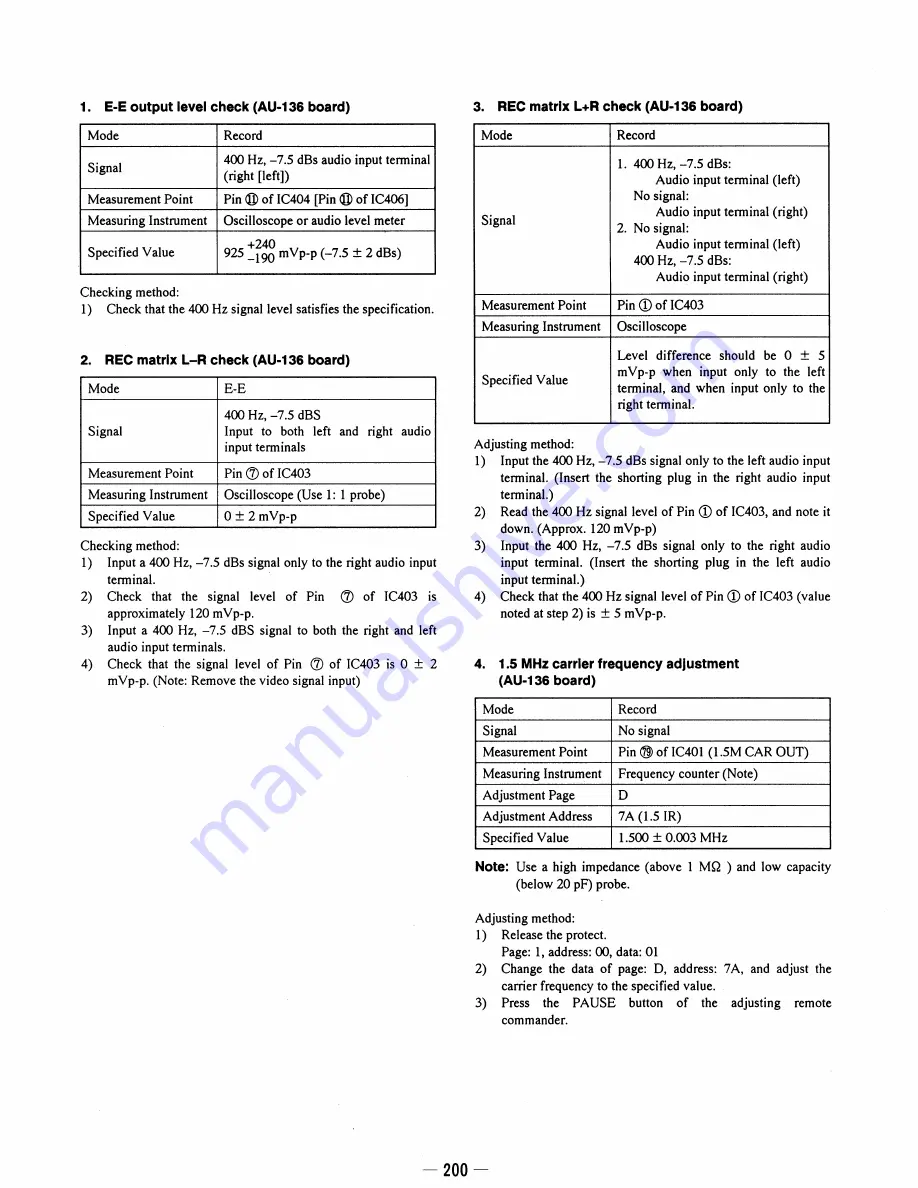 Sony Video Walkman GV-S50 Service Manual Download Page 101