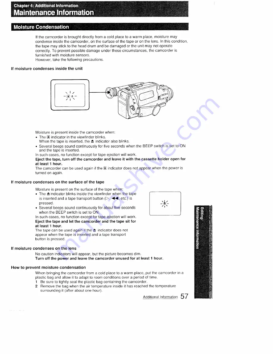 Sony Video8 Handycam CCD-FX410 Скачать руководство пользователя страница 57