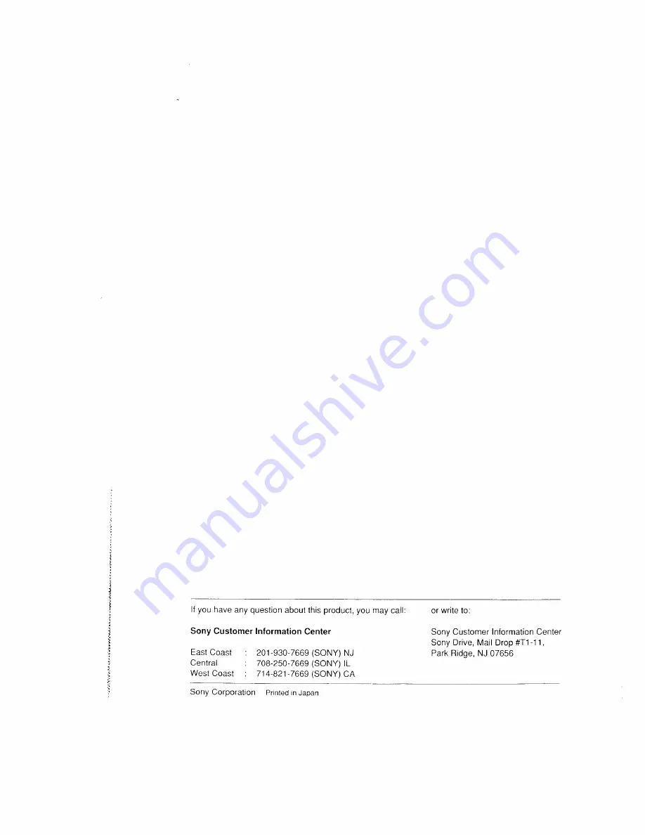 Sony Video8 Handycam CCD-FX410 Operation Manual Download Page 75