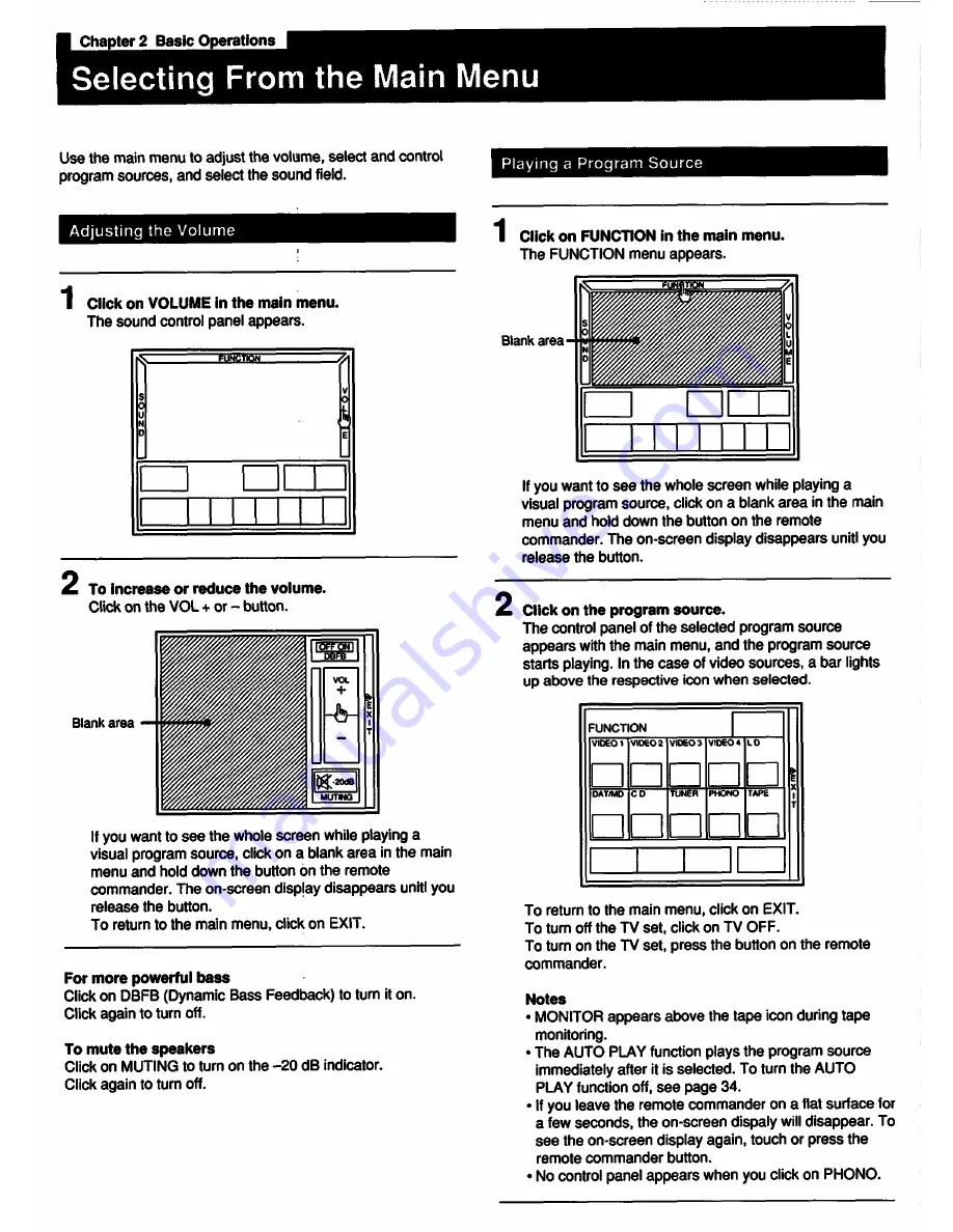 Sony Vision Touch STR-G1ES Operating Instructions Manual Download Page 17