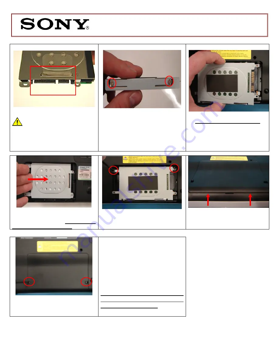 Sony VPCEA Series Replacement Instructions Download Page 3