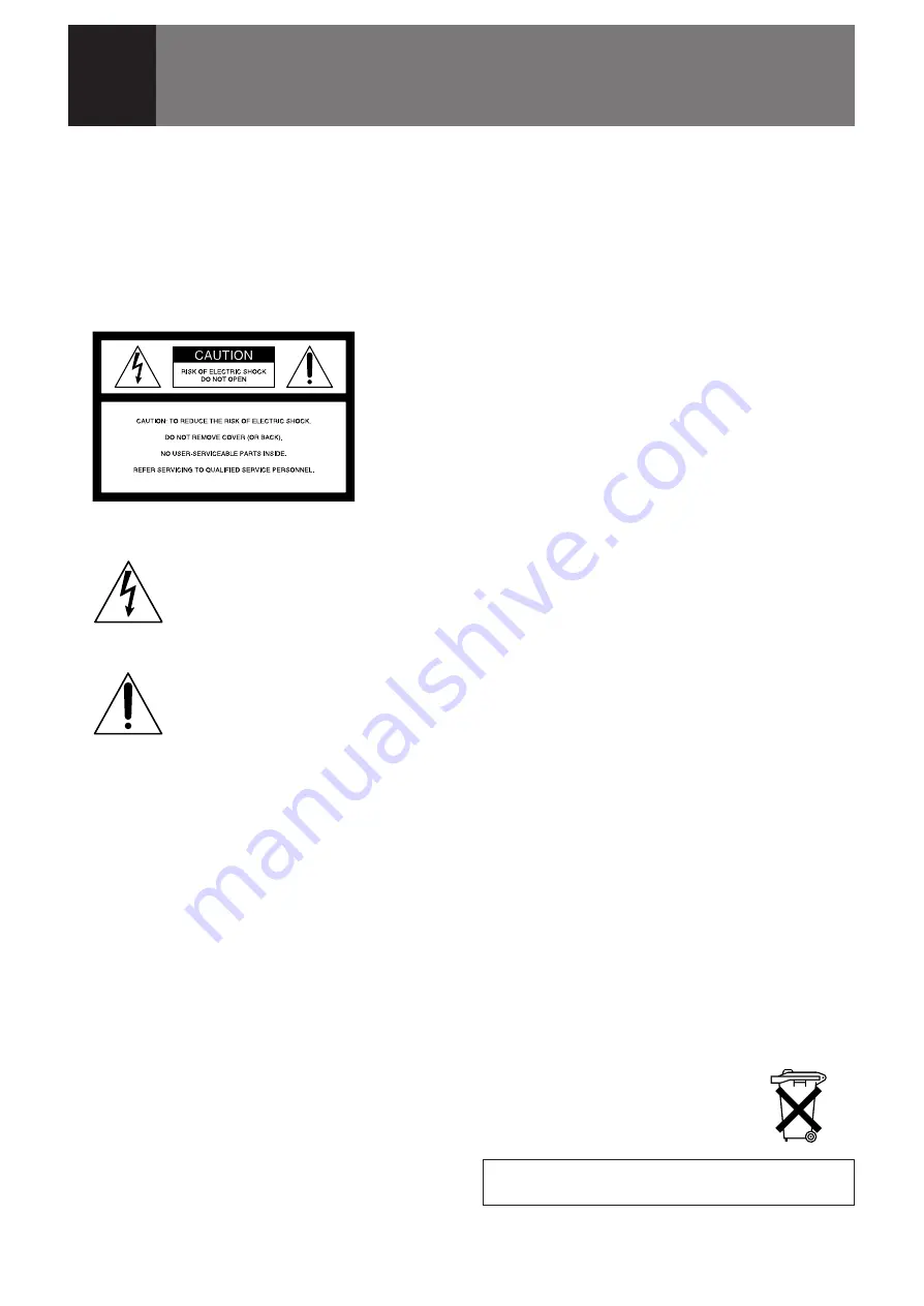 Sony VPH-D50Q Operating Instructions Manual Download Page 2