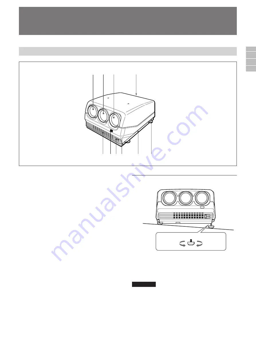 Sony VPH-D50Q Operating Instructions Manual Download Page 51