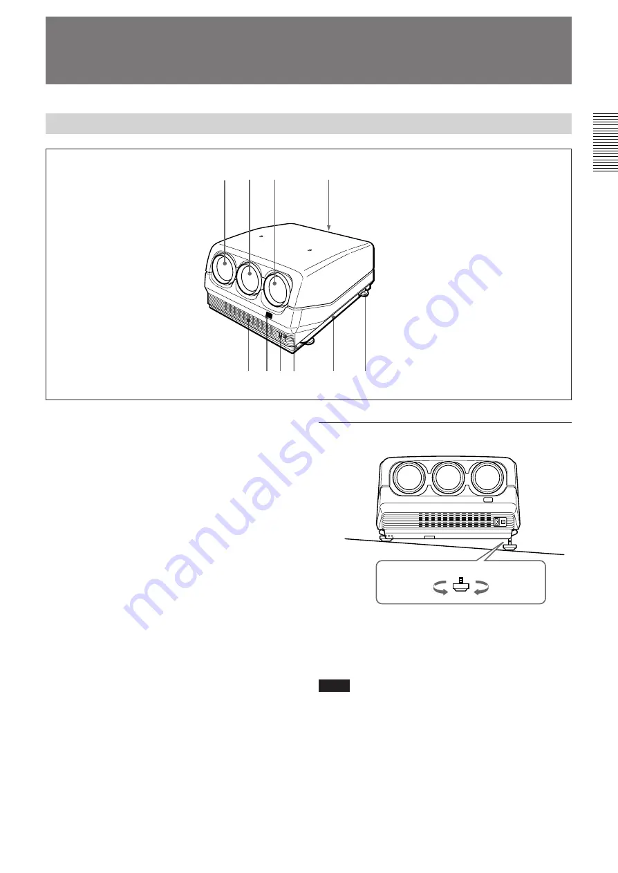 Sony VPH-D50Q Operating Instructions Manual Download Page 95