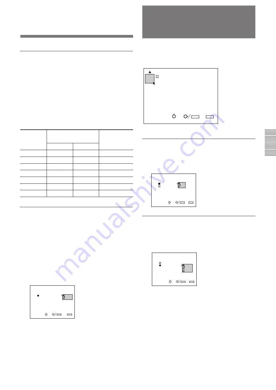 Sony VPH-D50Q Operating Instructions Manual Download Page 123