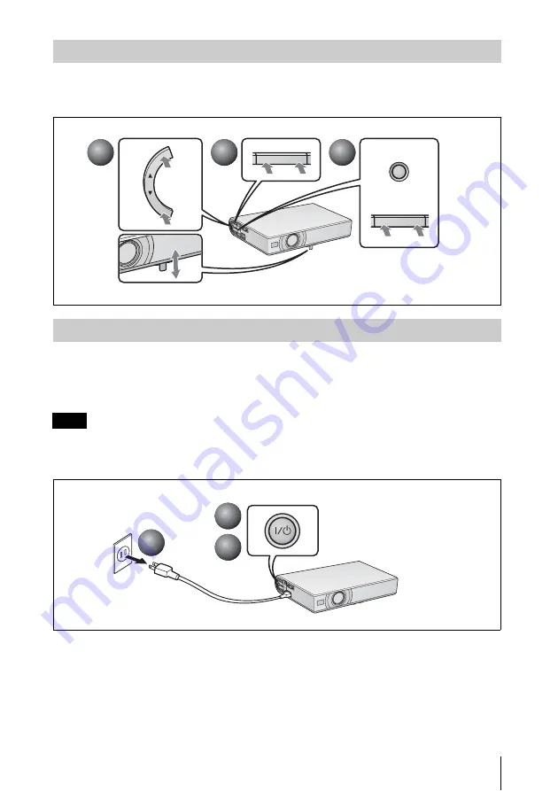 Sony VPL-CS20 Quick Reference Manual Download Page 19