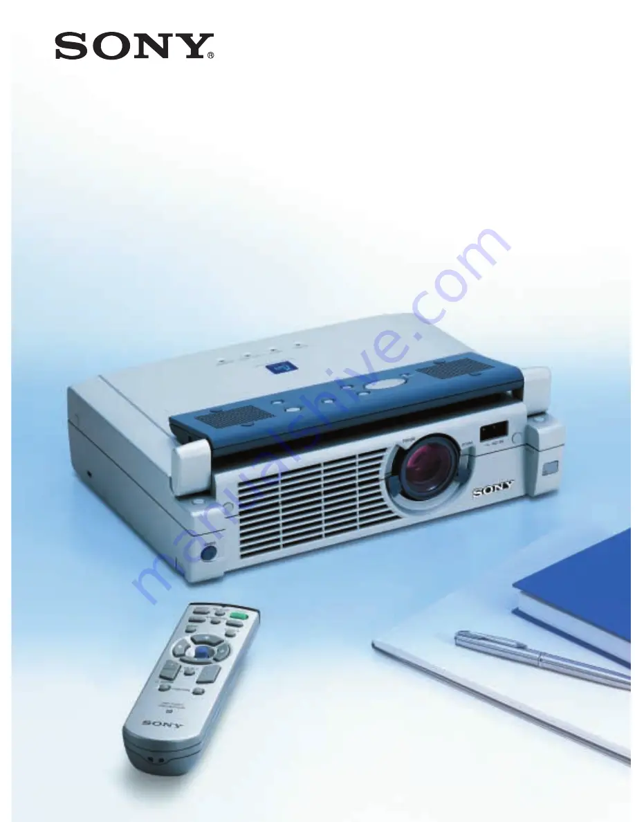 Sony VPL-CS4 - Compact Lcd Projector Скачать руководство пользователя страница 1