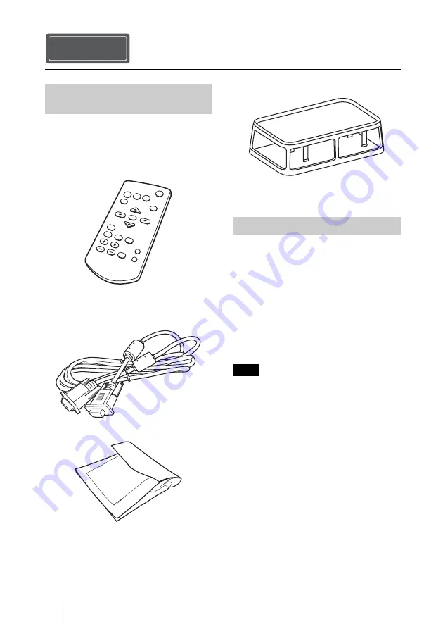 Sony VPL-DW240 Quick Reference Manual Download Page 42