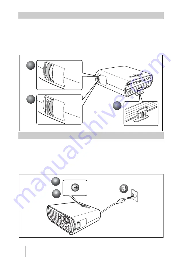 Sony VPL-ES5 Quick Reference Manual Download Page 10