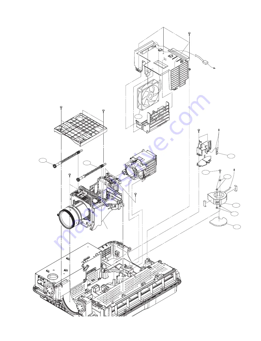 Sony VPL-F401H Service Manual Download Page 87