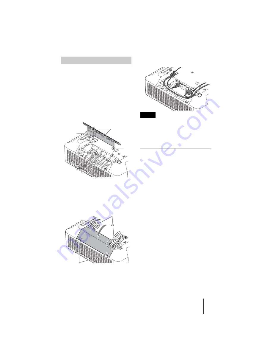 Sony VPL-FHZ57 Quick Reference Manual Download Page 17