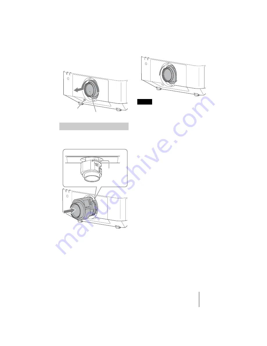 Sony VPL-FHZ57 Quick Reference Manual Download Page 25