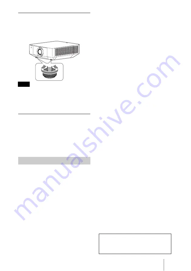 Sony VPL-FHZ58 Quick Reference Manual Download Page 45