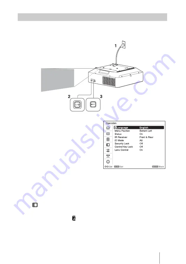 Sony VPL-FHZ58 Quick Reference Manual Download Page 107