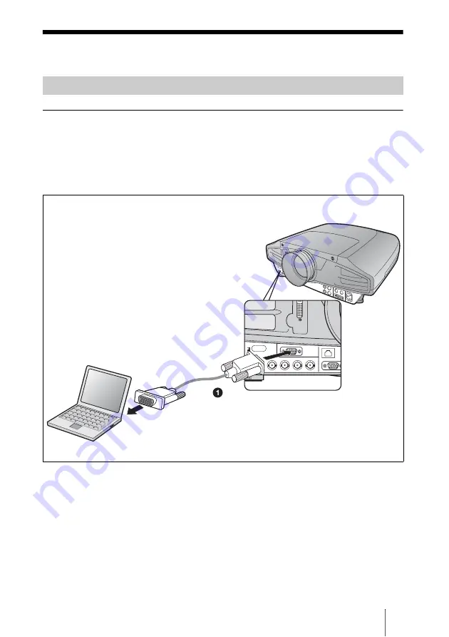 Sony VPL-FX52 Quick Reference Manual Download Page 19