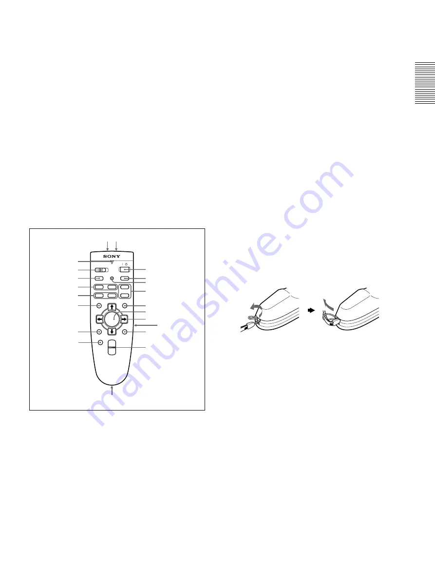 Sony VPL-PX21 Operating Instructions Manual Download Page 13