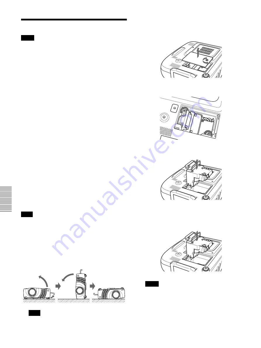 Sony VPL-PX21 Operating Instructions Manual Download Page 112