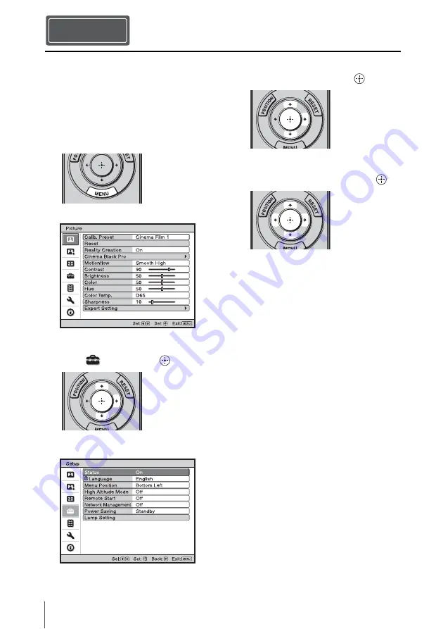 Sony VPL-VW260ES Скачать руководство пользователя страница 52