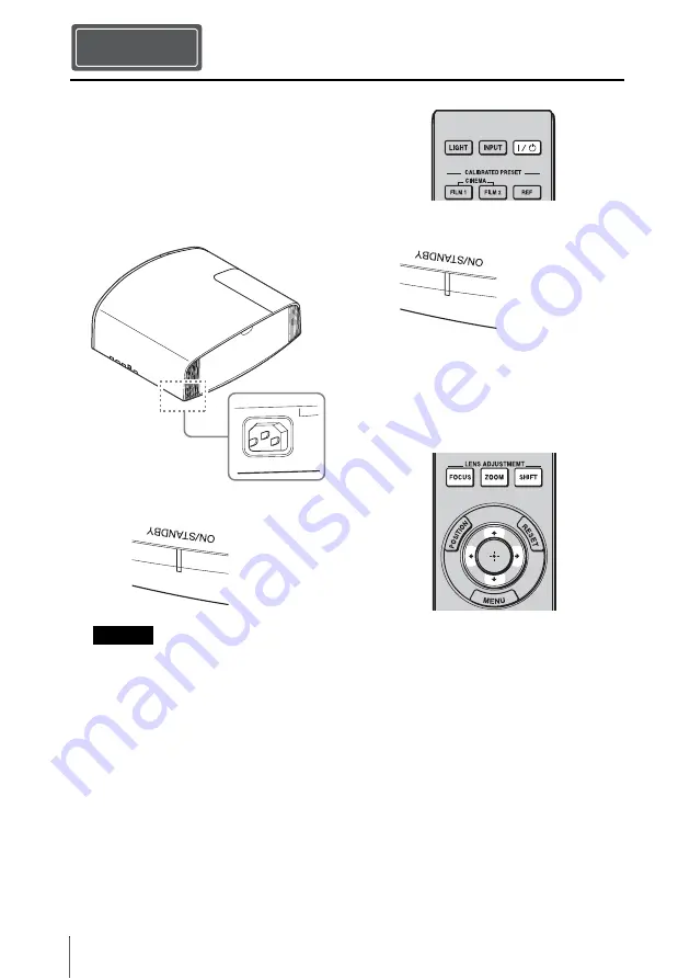 Sony VPL-VW260ES Quick Reference Manual Download Page 68