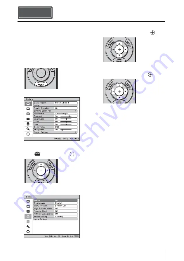 Sony VPL-VW260ES Quick Reference Manual Download Page 91