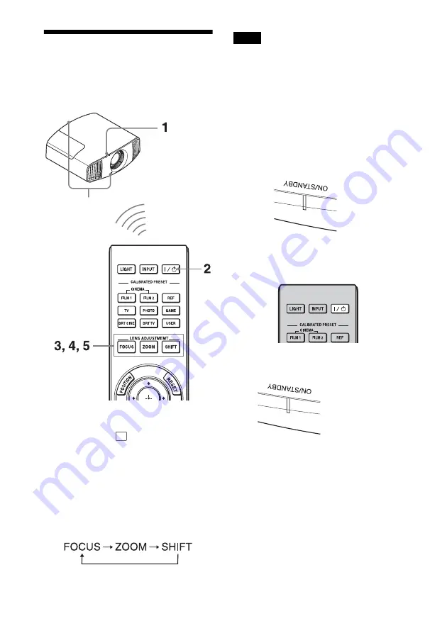 Sony VPL-VW550ES Скачать руководство пользователя страница 7