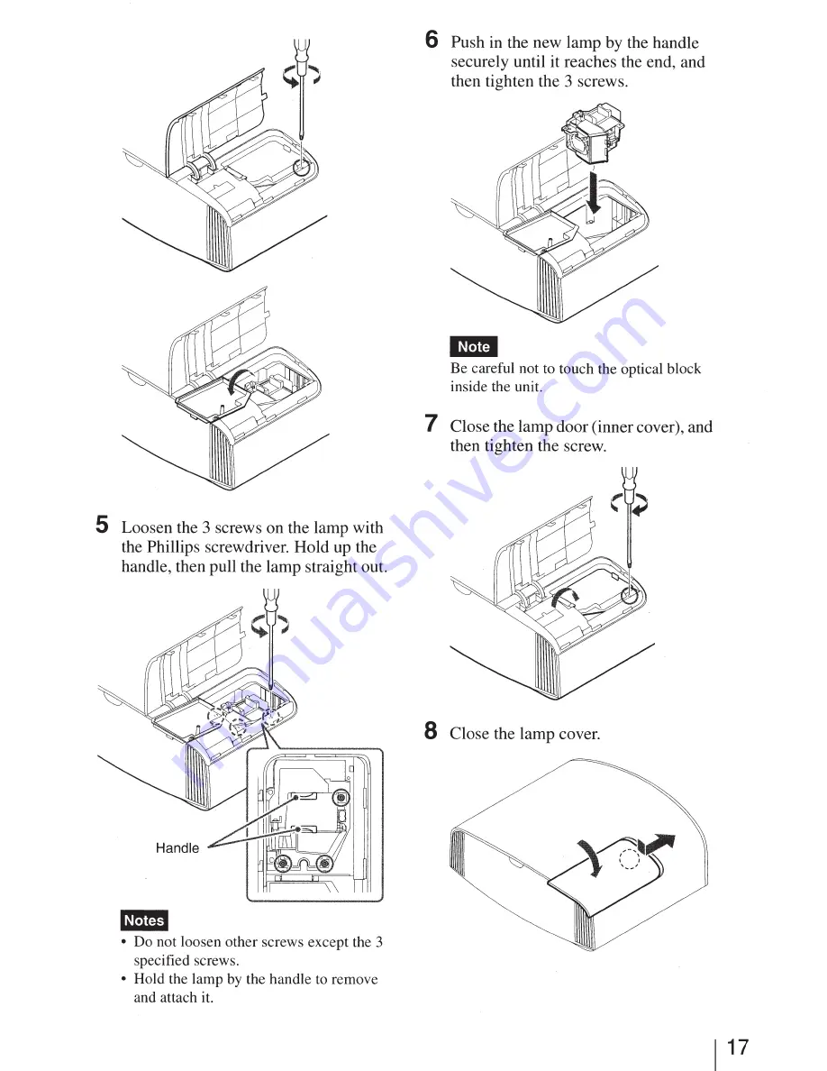 Sony VPL-VW600ES Quick Reference Manual Download Page 17