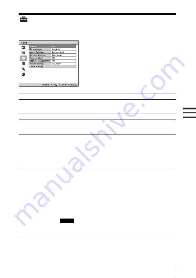 Sony VPL-VW600ES Quick Reference Manual Download Page 48