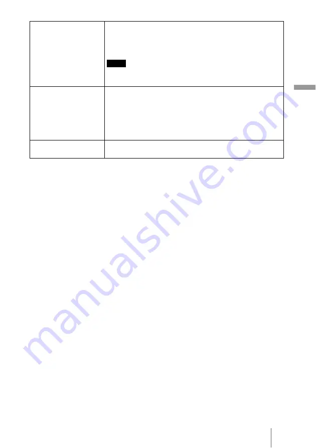 Sony VPLGH10 Operating Instructions Manual Download Page 47