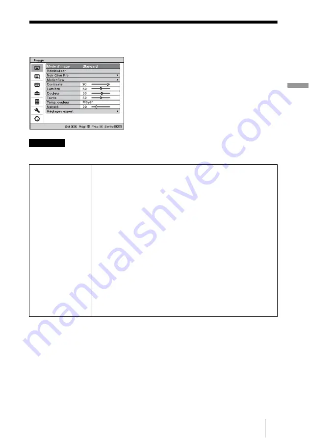 Sony VPLGH10 Operating Instructions Manual Download Page 111