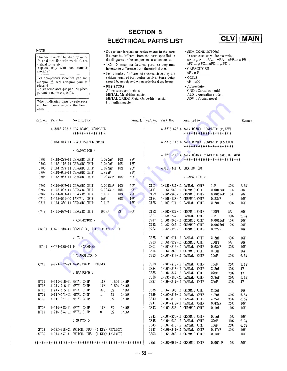 Sony Walkman MZ-E3 Service Manual Download Page 39