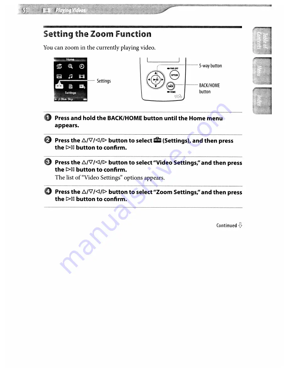 Sony Walkman NWZ-A815 Operation Manual Download Page 51