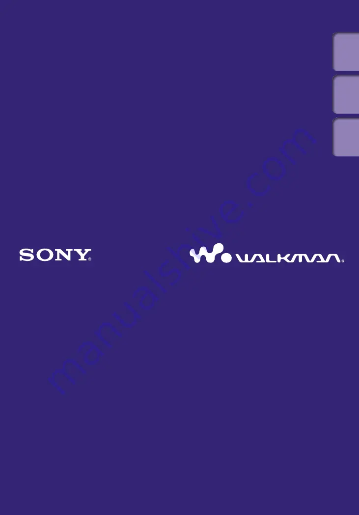 Sony Walkman NWZ-B142 Operation Manual Download Page 1