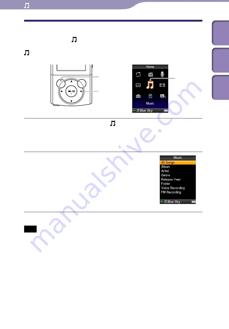 Sony Walkman NWZ-E443 Operation Manual Download Page 35