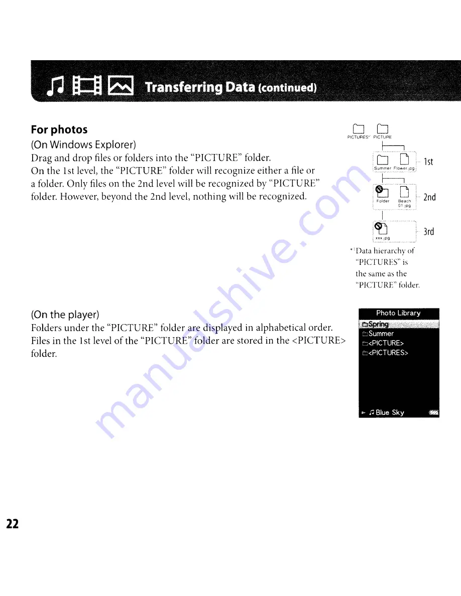 Sony Walkman NWZ-S715F Quick Start Manual Download Page 22