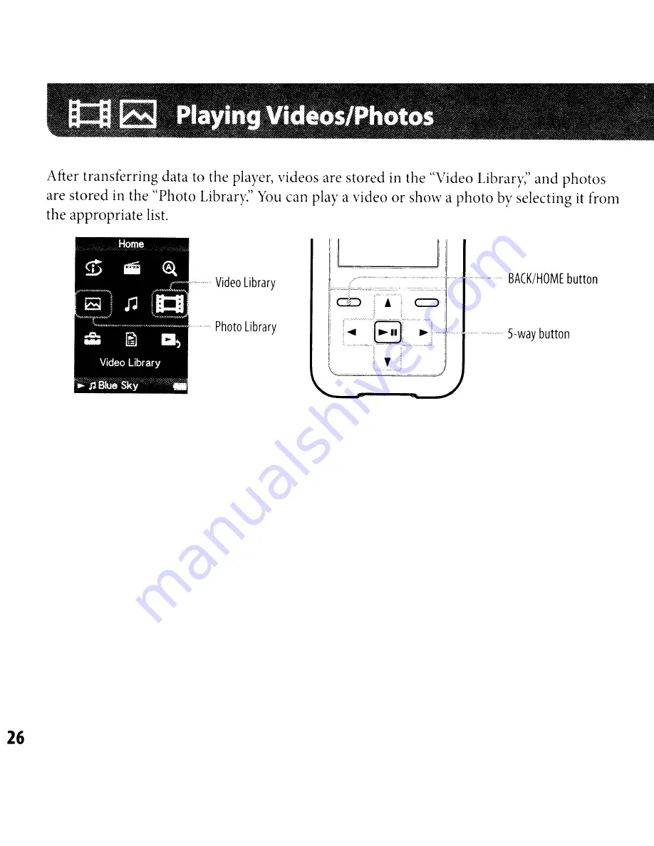 Sony Walkman NWZ-S715F Скачать руководство пользователя страница 26