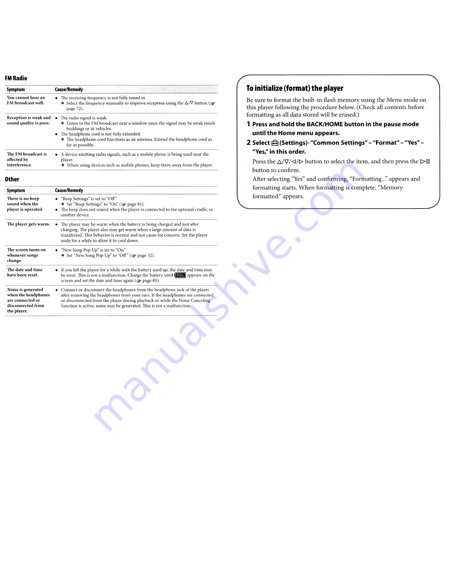 Sony Walkman NWZ-S715F Quick Start Manual Download Page 36