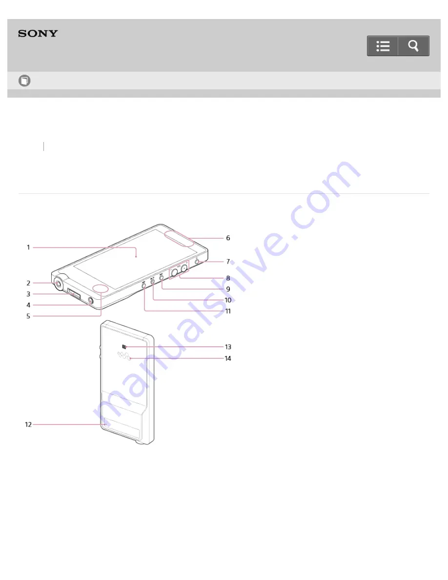 Sony Walkman NWZ-ZX1 Help Manual Download Page 85