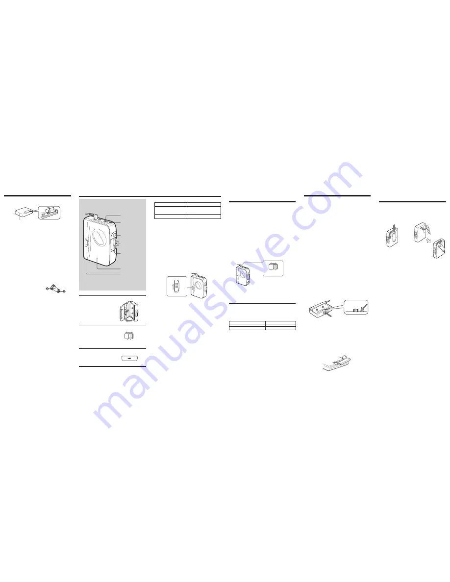 Sony Walkman WM-EX152 Operating Instructions Download Page 2